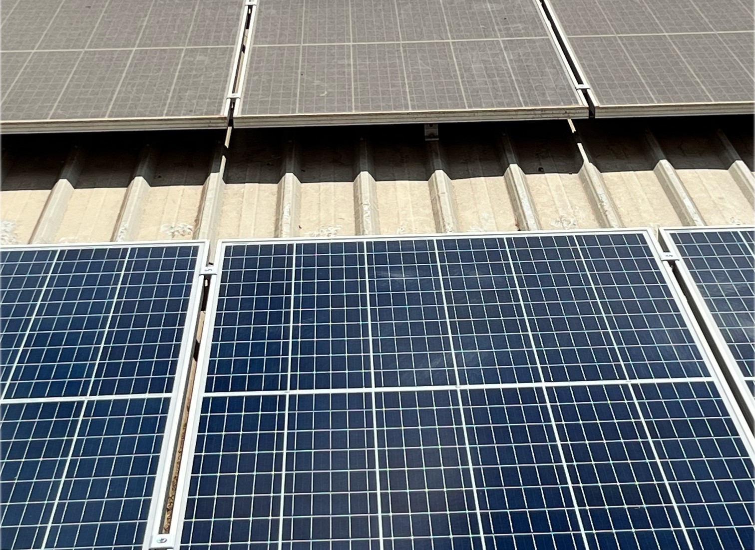Dirty solar panels yuck