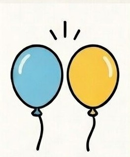 Static Balloons Together